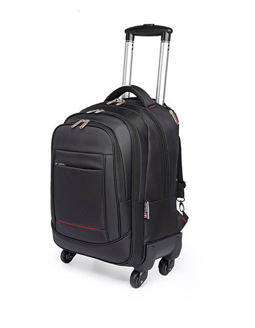 Rolling 20" Luggage Spinner Backpack Shoulder Travel Bag High Capacity Man Suitcase Wheels
