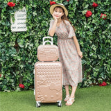 Korea Fashion Girl Lovely Candy Color Travel Luggage Sets On Universal Wheels,High Quality 14