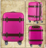 Wholesale!20 24Inches Abs Hardside Case Retro Trolley Luggage On Universal Wheels,High Quality