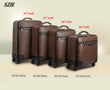 Women Rolling Luggage Travel Suitcase Bag ,Pvc Trolley Case With Wheels,16"20"22"24" Inch
