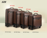 Women Rolling Luggage Travel Suitcase Bag ,Pvc Trolley Case With Wheels,16"20"22"24" Inch