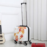 18-Inch Mirror Boarding Luggage, Cartoon Trolleycase ,Abs+Pcfemale Box ,Universal Wheel Small
