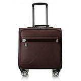 Fashion Trolley Case,Business Boarding Box,Universal Wheel 16 Inch Luggage Bag,Pu Valise,Silent