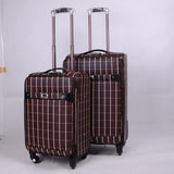 Trolley Case, Universal Wheel Suitcase, Lined Laminated Luggage Bag,High Quality Pu Fabric Large