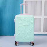 Candy Color Trolley Case,20 Inch Cartoon Boarding Box,Universal Wheel 24 Inch Student Luggage,Trend