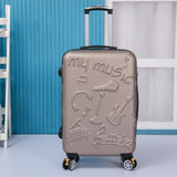 Candy Color Trolley Case,20 Inch Cartoon Boarding Box,Universal Wheel 24 Inch Student Luggage,Trend