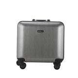 18"Aluminum Frame Trolley Case,Universal Wheel Boarding Box,Fashion Travel Suitcase,Rolling
