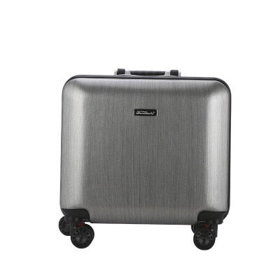 18"Aluminum Frame Trolley Case,Universal Wheel Boarding Box,Fashion Travel Suitcase,Rolling