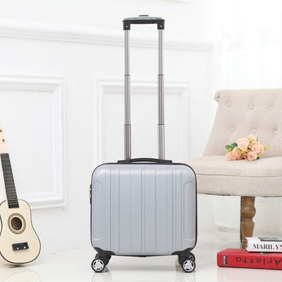 17Inch Abs Boarding Luggage,Cartoon Trolleycase,Female Korean Version Of The Hand