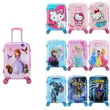 New 20 Inch Cartoon Children Rolling Luggage Kid Suitcase Boy Girl Princess Abs Trolley Case