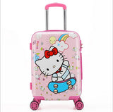 New 20 Inch Cartoon Children Rolling Luggage Kid Suitcase Boy Girl Princess Abs Trolley Case