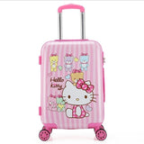 New 20 Inch Cartoon Children Rolling Luggage Kid Suitcase Boy Girl Princess Abs Trolley Case