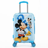 New 20 Inch Cartoon Children Rolling Luggage Kid Suitcase Boy Girl Princess Abs Trolley Case
