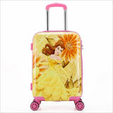 New 20 Inch Cartoon Children Rolling Luggage Kid Suitcase Boy Girl Princess Abs Trolley Case