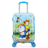 New 20 Inch Cartoon Children Rolling Luggage Kid Suitcase Boy Girl Princess Abs Trolley Case
