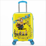 New 20 Inch Cartoon Children Rolling Luggage Kid Suitcase Boy Girl Princess Abs Trolley Case