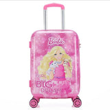 New 20 Inch Cartoon Children Rolling Luggage Kid Suitcase Boy Girl Princess Abs Trolley Case
