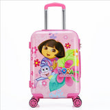 New 20 Inch Cartoon Children Rolling Luggage Kid Suitcase Boy Girl Princess Abs Trolley Case
