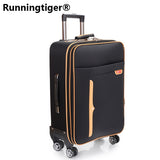 Oxford Trolley Wheeled Suitcase Business Large Travel Bag 20"24" Luggage Bag Men'S / Women'S Canvas