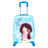 Traveling Luggage Bags With Wheels 18 Inch Cartoon Kids Luggage Universal Wheel Carry-Ons Suitcases