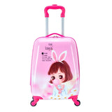 Traveling Luggage Bags With Wheels 18 Inch Cartoon Kids Luggage Universal Wheel Carry-Ons Suitcases