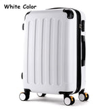 Wholesale!High Quality 22Inches Candy Color Abs Pc Travel Luggage Bags On Brake Universal