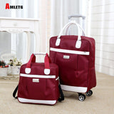 New Hot Fashion Women Brand Casual Stripes Case Rolling Rolling Luggage Trolley Luggage Trolley