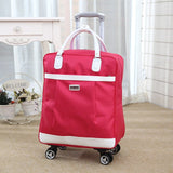 New Hot Fashion Women Brand Casual Stripes Case Rolling Rolling Luggage Trolley Luggage Trolley