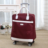 New Hot Fashion Women Brand Casual Stripes Case Rolling Rolling Luggage Trolley Luggage Trolley