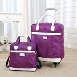New Hot Fashion Women Brand Casual Stripes Case Rolling Rolling Luggage Trolley Luggage Trolley