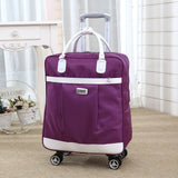 New Hot Fashion Women Brand Casual Stripes Case Rolling Rolling Luggage Trolley Luggage Trolley