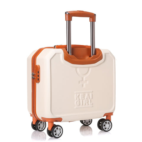 Small Universal Wheels Travel Luggage Bag Female 16 Trolley Luggage Mini Password Box,Korea Fashion