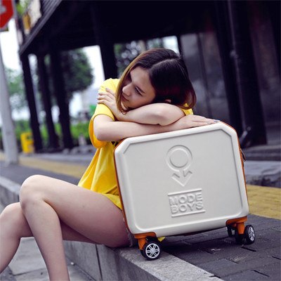 Small Universal Wheels Travel Luggage Bag Female 16 Trolley Luggage Mini Password Box,Korea Fashion
