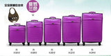 Luxury Women 'S Travel Luggage Fashion Leather Suitcase Waterproof Pu Leather Box With Wheel
