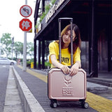 Small Universal Wheels Travel Luggage Bag Female 16 Trolley Luggage Mini Password Box,Korea Fashion