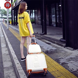 Small Universal Wheels Travel Luggage Bag Female 16 Trolley Luggage Mini Password Box,Korea Fashion