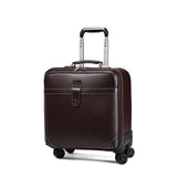Retro Travel Suitcase Rolling Spinner Luggage Women Trolley Case 24Inch Wheels Man 20Inch Box Pvc