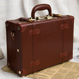 Lovely Girl Pu Trolley Luggage Suitcase Korea Fashion Style Vintage Luggage Travel Bag Small