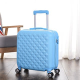 Wholesale!18Inches High Quality Abs Hardside Travel Luggage Bag On Universal Wheels For
