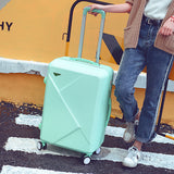 Wholesale!14 20Inches Abs Hardside Lovely Color Case Travel Luggage On Universal Wheels For Young