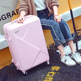 Wholesale!14 20Inches Abs Hardside Lovely Color Case Travel Luggage On Universal Wheels For Young