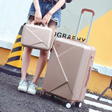 Wholesale!14 20Inches Abs Hardside Lovely Color Case Travel Luggage On Universal Wheels For Young