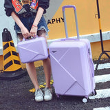 Wholesale!14 20Inches Abs Hardside Lovely Color Case Travel Luggage On Universal Wheels For Young