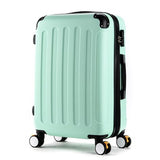 Wholesale!High Quality 20Inches Candy Color Abs Pc Travel Luggage Bags On Brake Universal