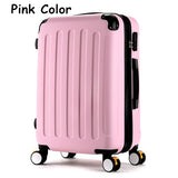 Wholesale!High Quality 20Inches Candy Color Abs Pc Travel Luggage Bags On Brake Universal