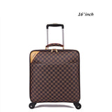 Rolling Luggage Set Travel Suitcase Bag With Handbag,Wheels Carry-On,Pvc Leather Spinner Women