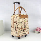 Unisex Carry On Travel Suitcase Women Laptop Luggage Stripe Pattern Small Box Multicolor
