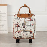 Unisex Carry On Travel Suitcase Women Laptop Luggage Stripe Pattern Small Box Multicolor
