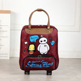 Unisex Carry On Travel Suitcase Women Laptop Luggage Stripe Pattern Small Box Multicolor