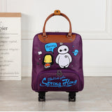 Unisex Carry On Travel Suitcase Women Laptop Luggage Stripe Pattern Small Box Multicolor